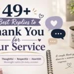 best replies to thank you for your service