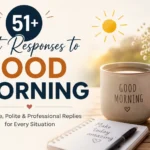 best responses to good morning