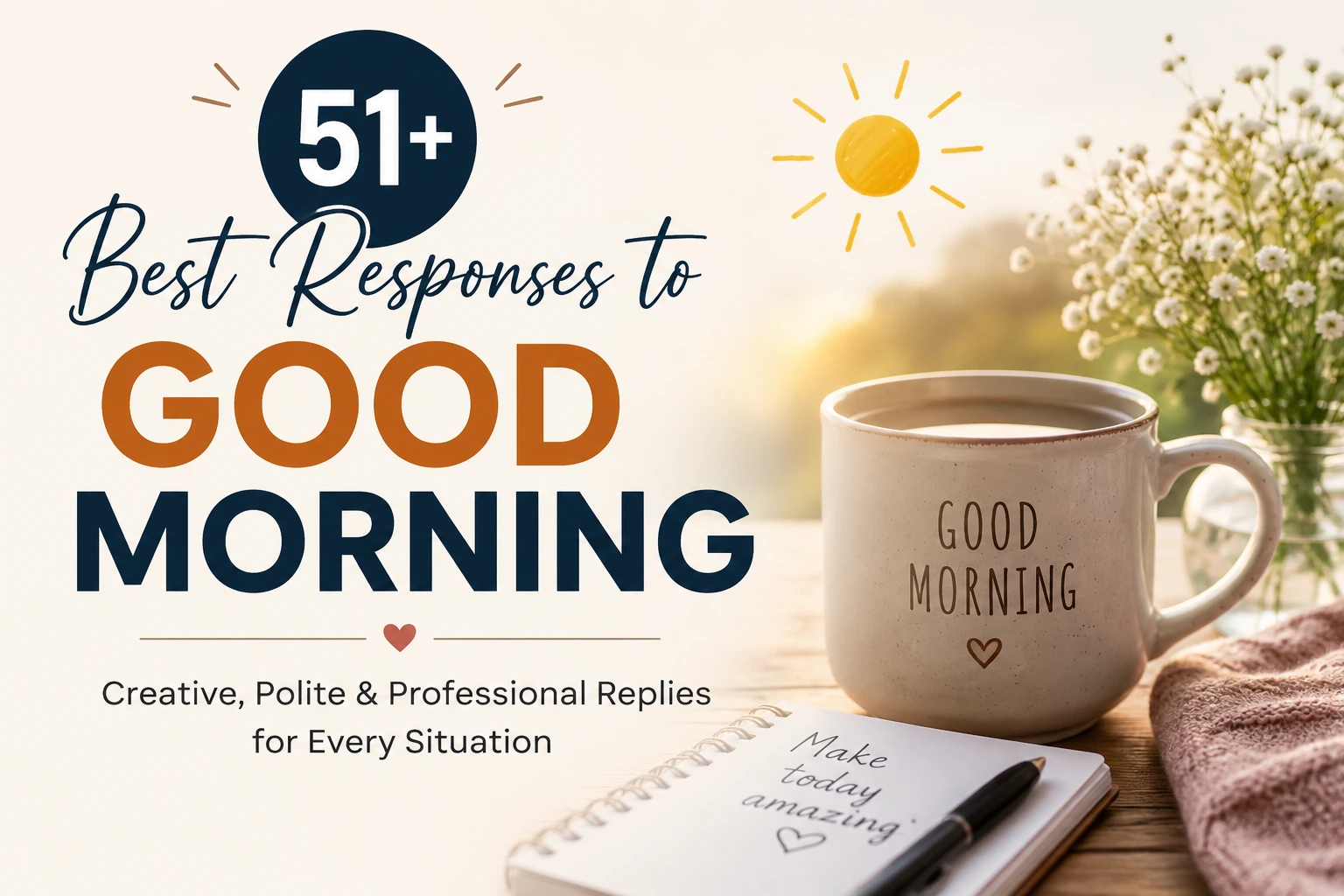 best responses to good morning