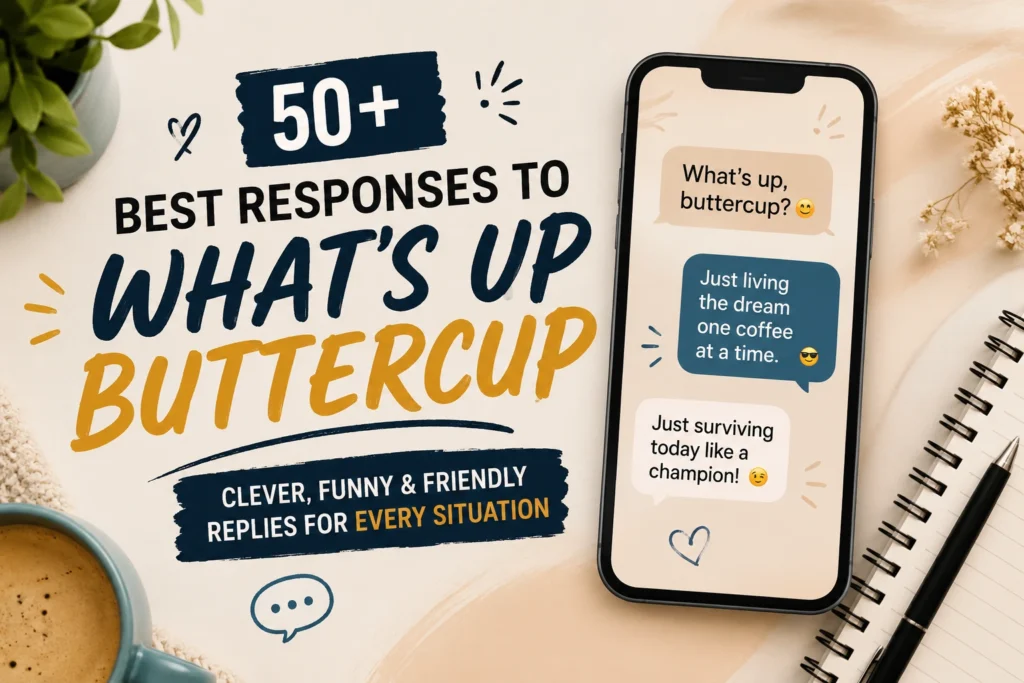 best responses to whats up buttercup