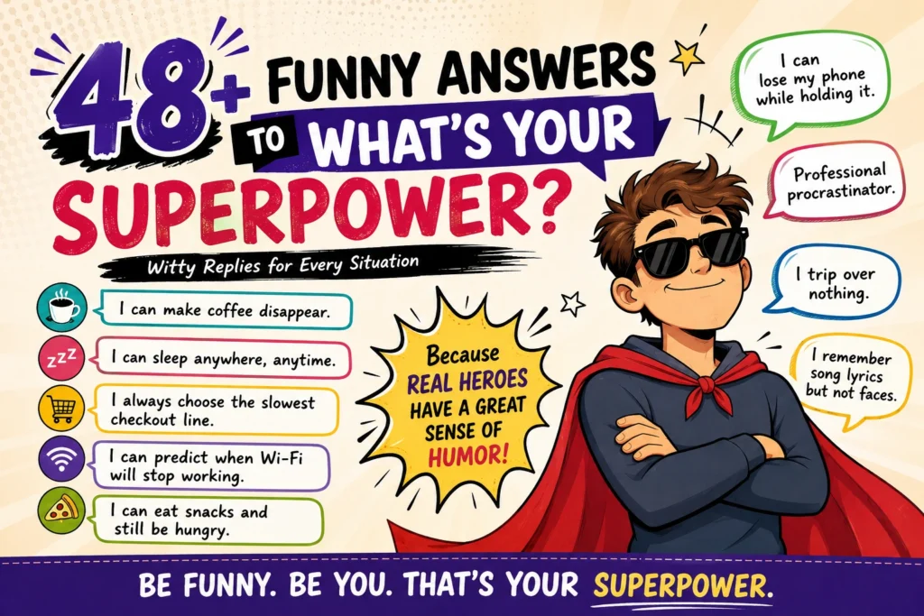 funny answers to whats your superpower