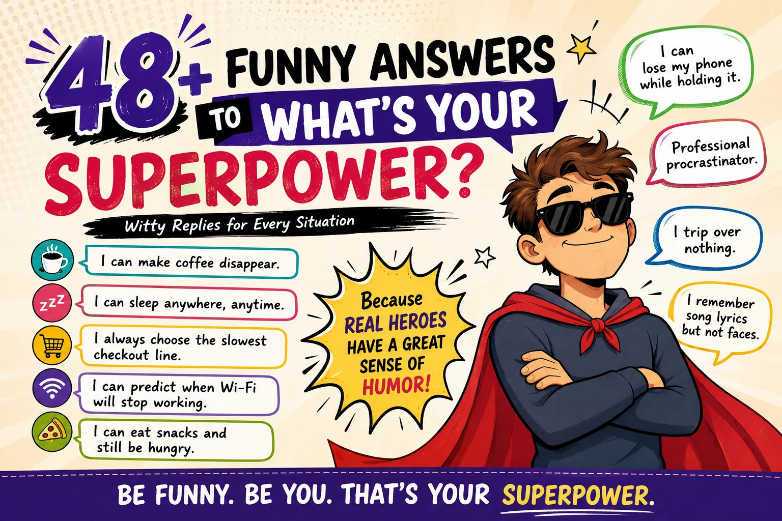 funny answers to whats your superpower