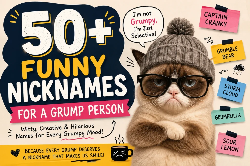 funny nicknames for a grump person