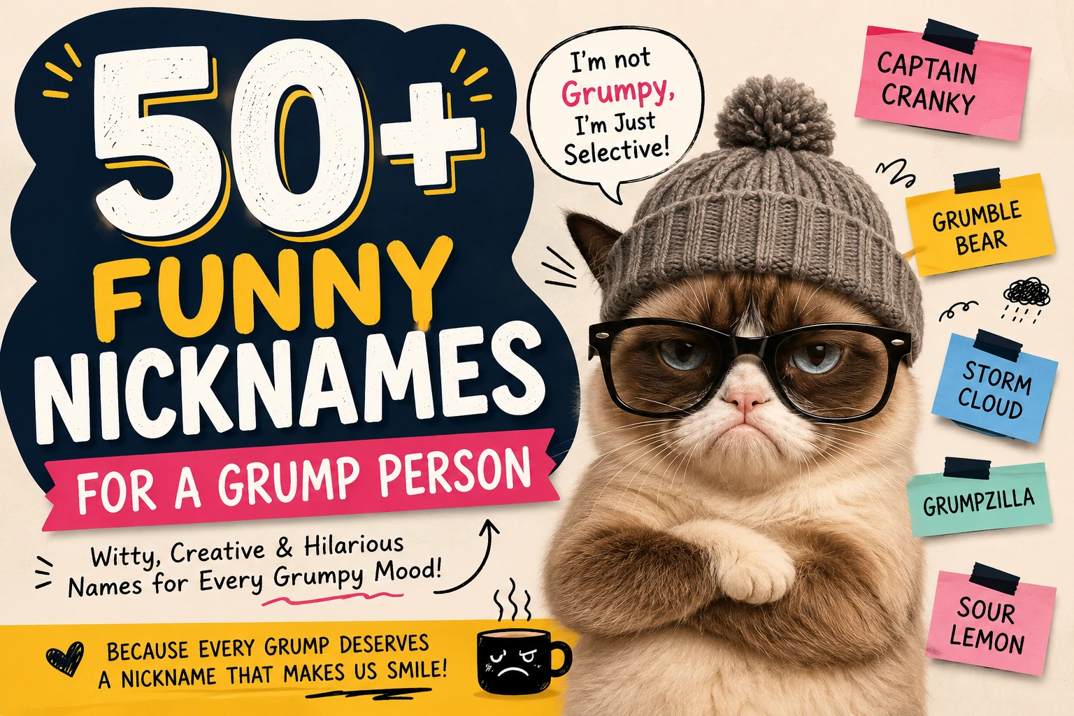 funny nicknames for a grump person