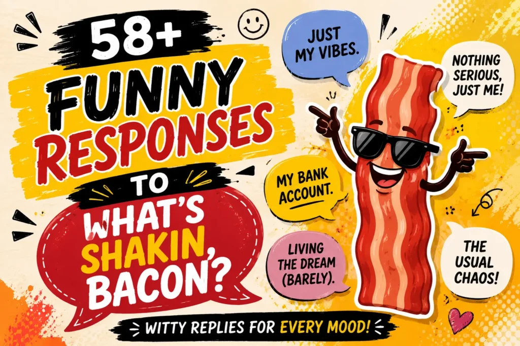 funny responses to whats shakin bacon
