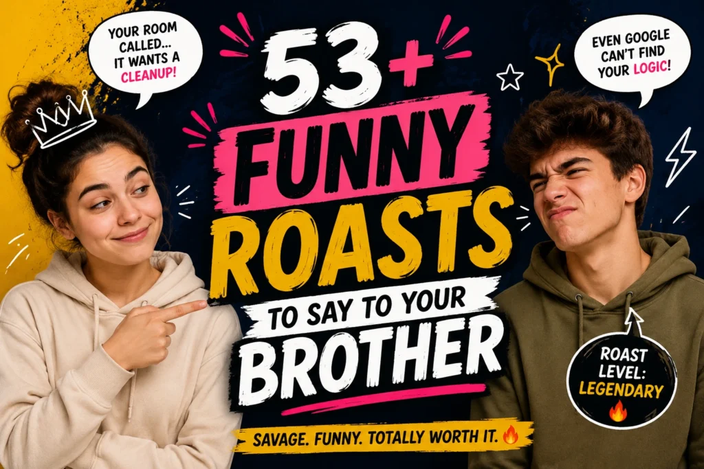 funny roasts to say to your brother