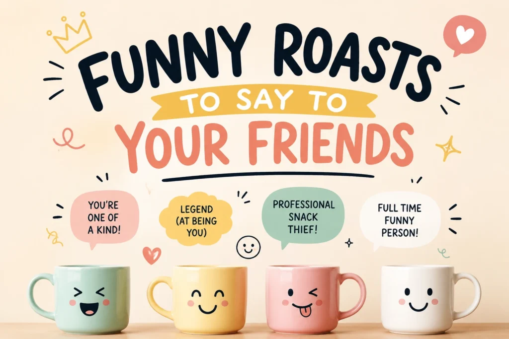 funny roasts to say to your friends