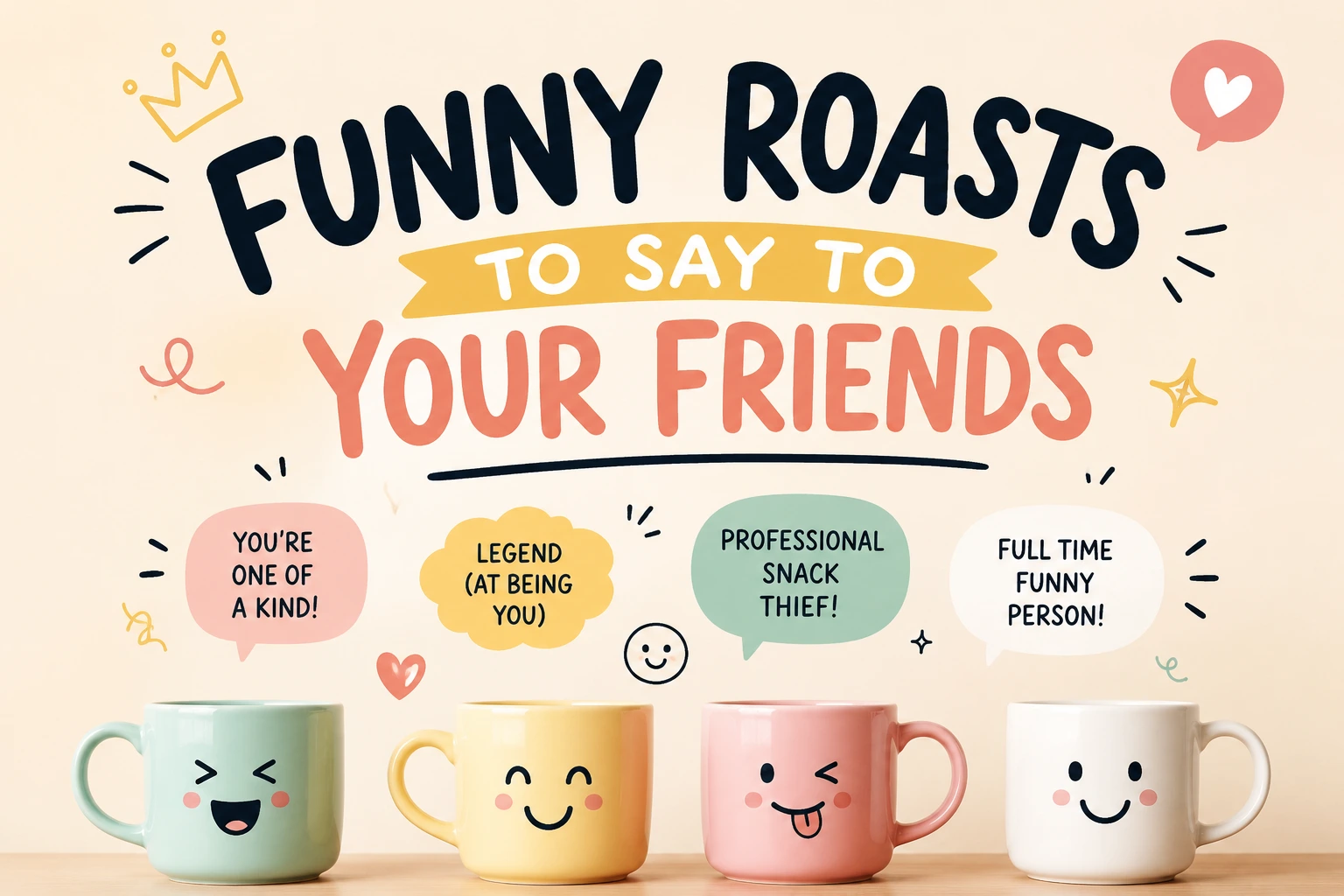 funny roasts to say to your friends