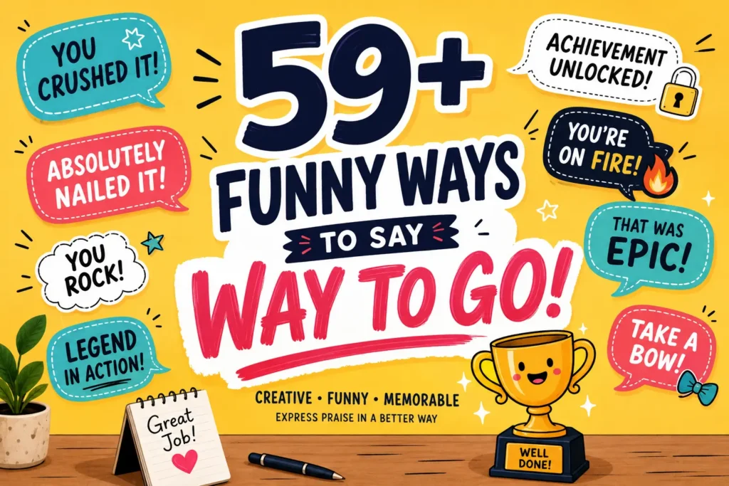 funny ways to say way to go