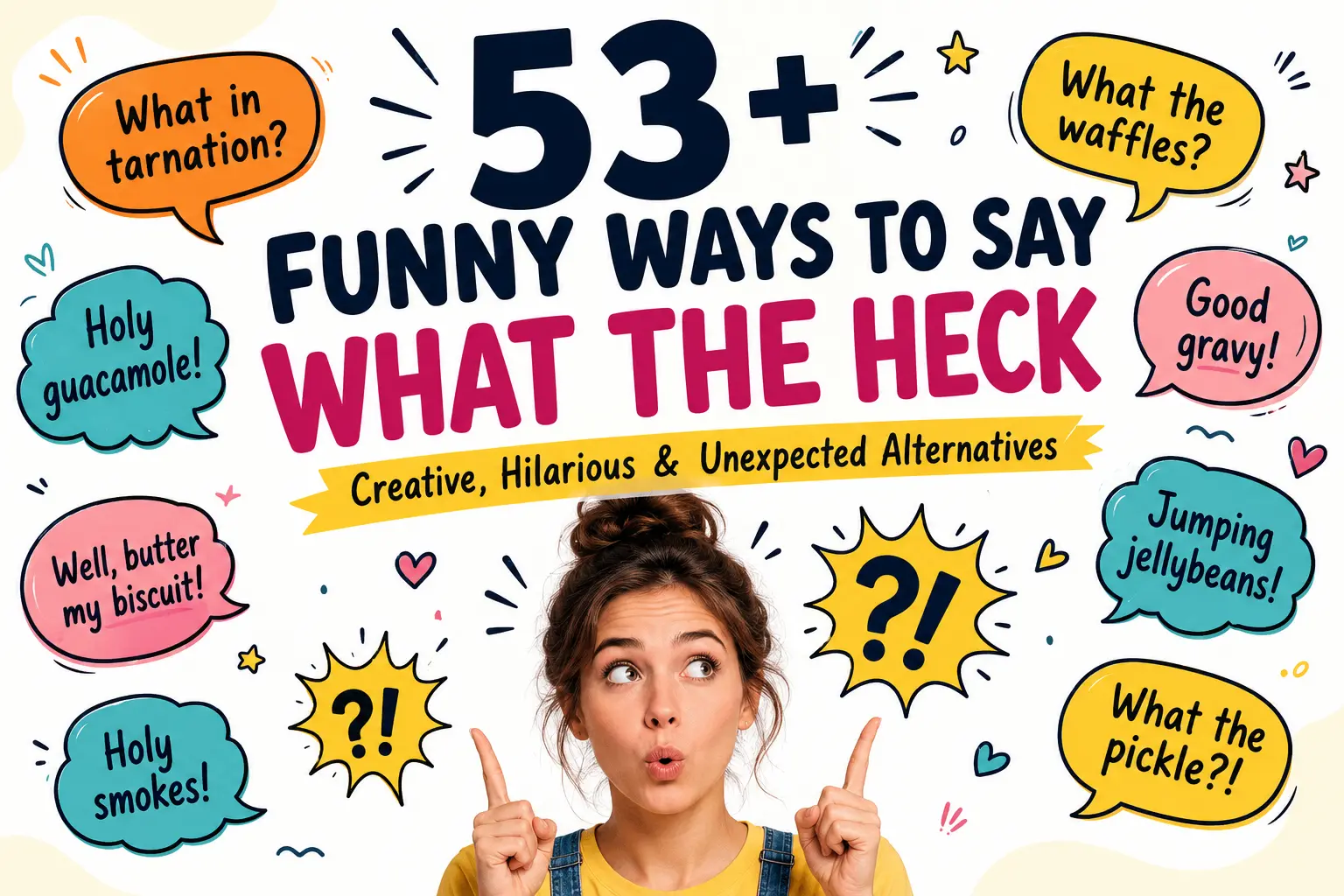 Discover 53+ funny ways to say what the heck with creative examples, meanings, and funny ways to say what the heck alternatives.