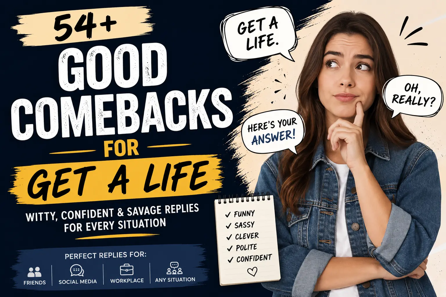 good comebacks for get a life