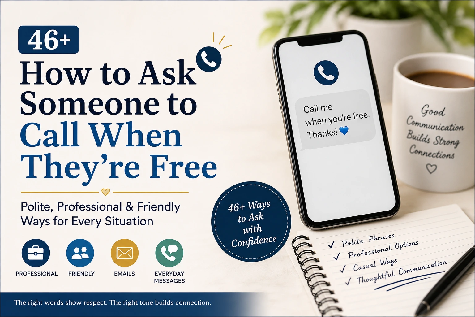 how to ask someone to call when theyre free