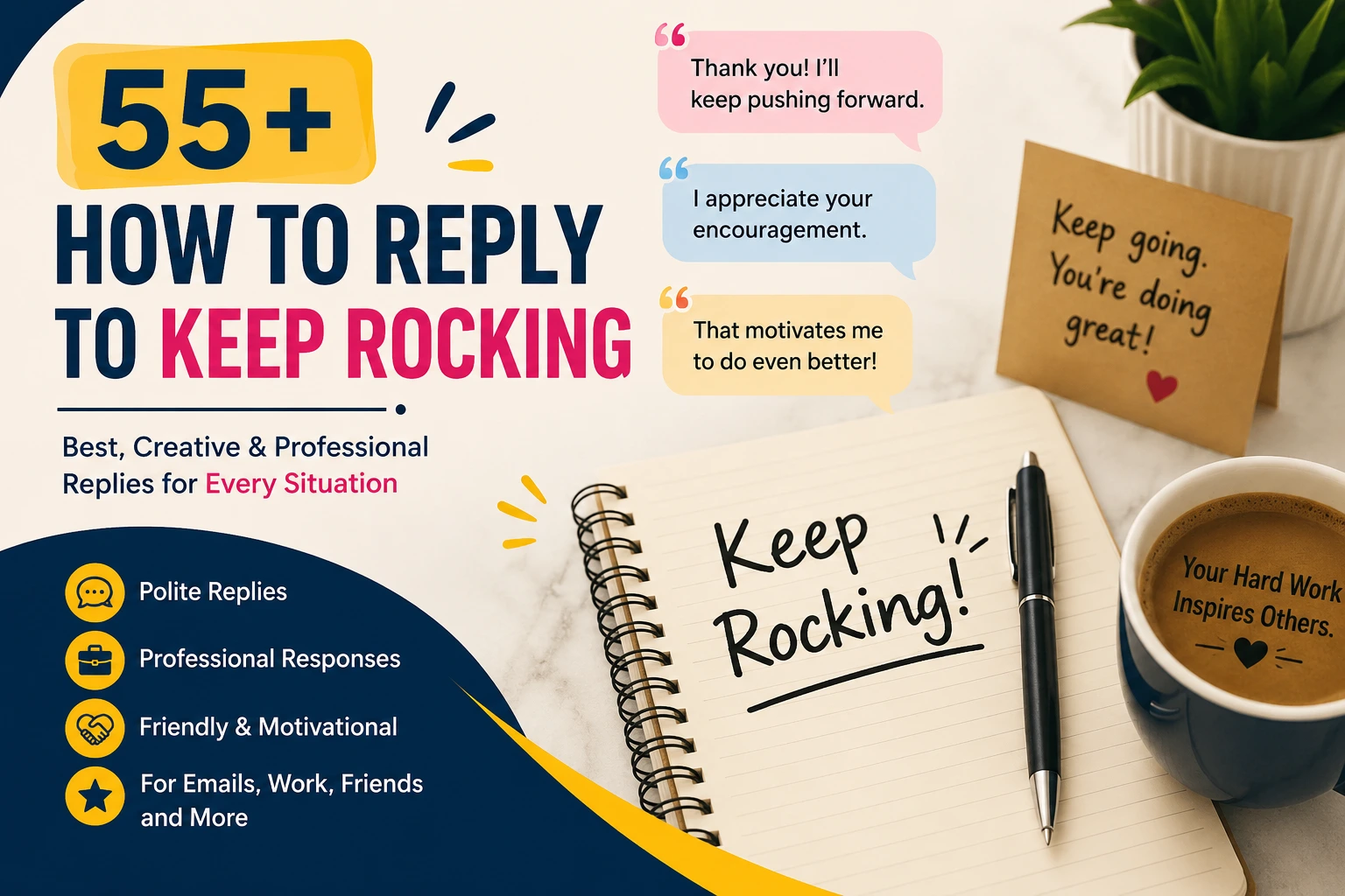 how to reply to keep rocking