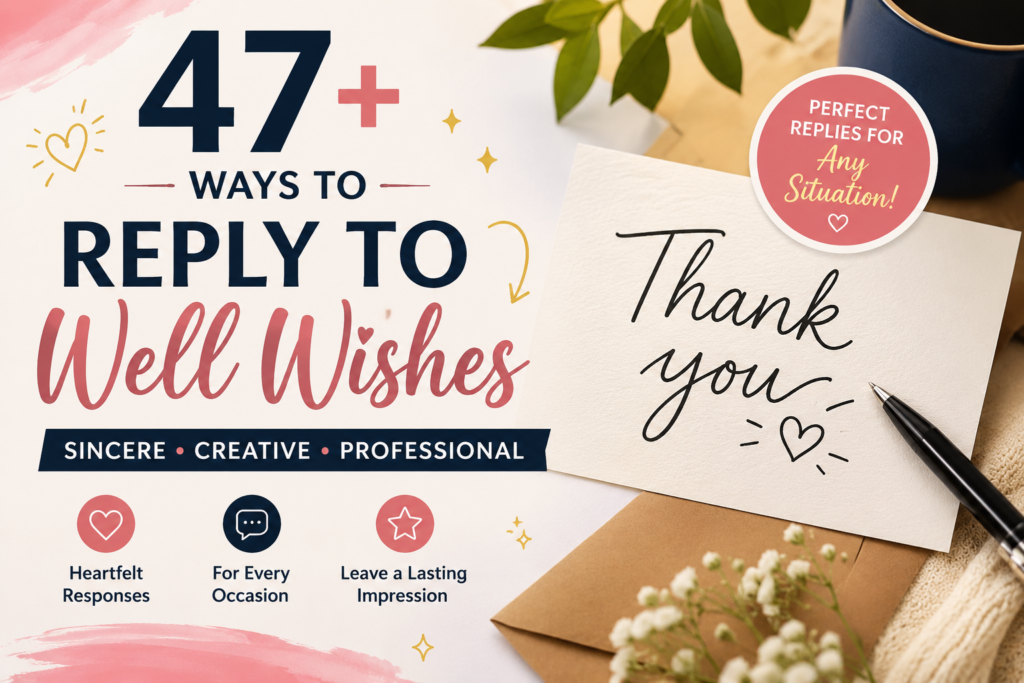 how to reply to well wishes