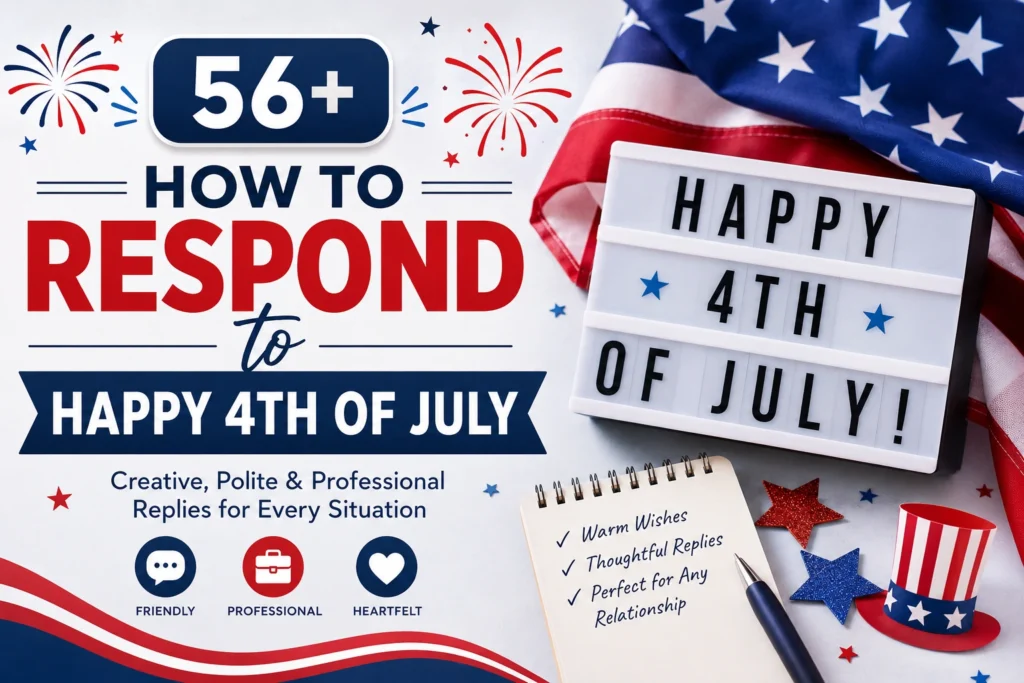 how to respond to happy 4th of july