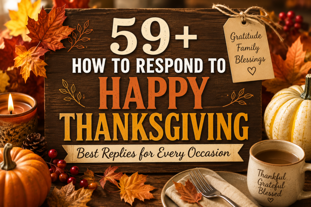 how to respond to happy thanksgiving