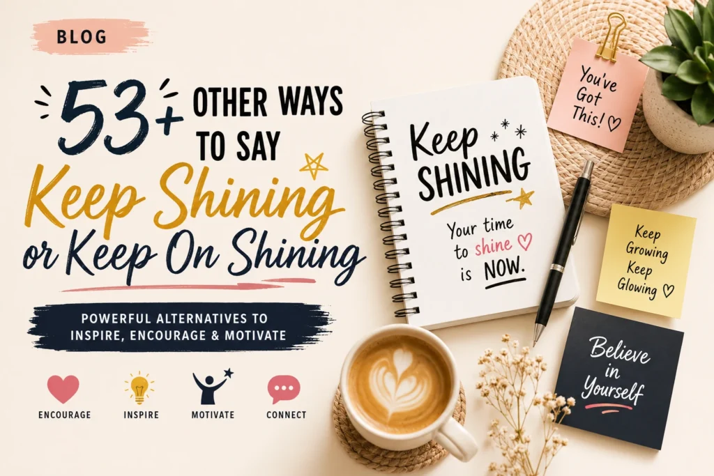 keep shining or keep on shining