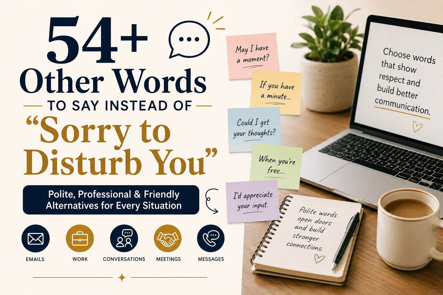 other words to say instead of sorry to disturb you