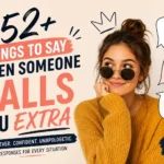 things to say when someone calls you extra