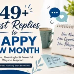 best replies to happy new month