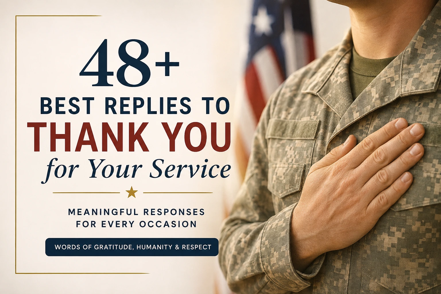 best replies to thank you for your service