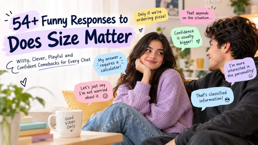 funny responses to does size matter